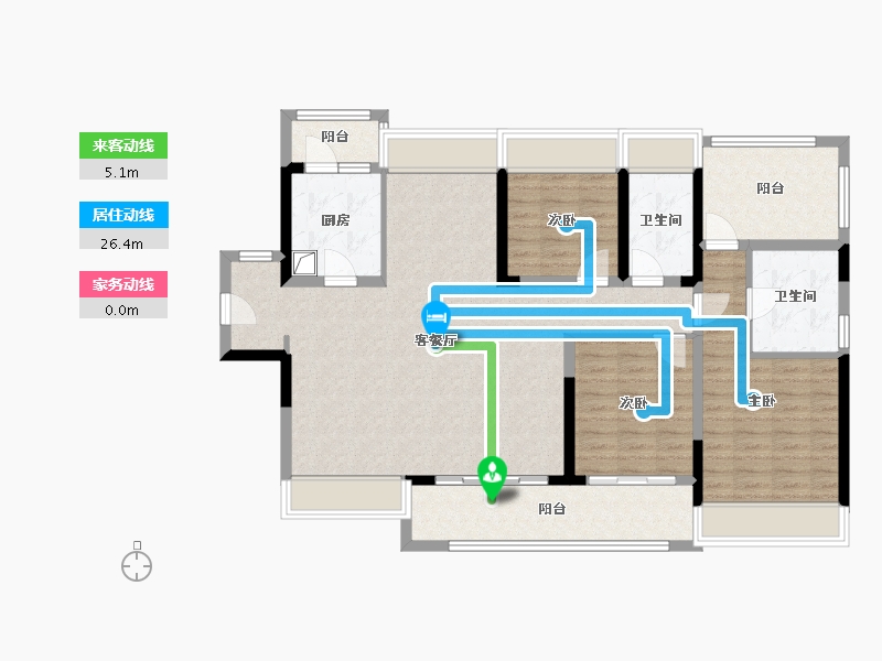 广东省-惠州市-中洲半岛城邦江山美苑-90.00-户型库-动静线