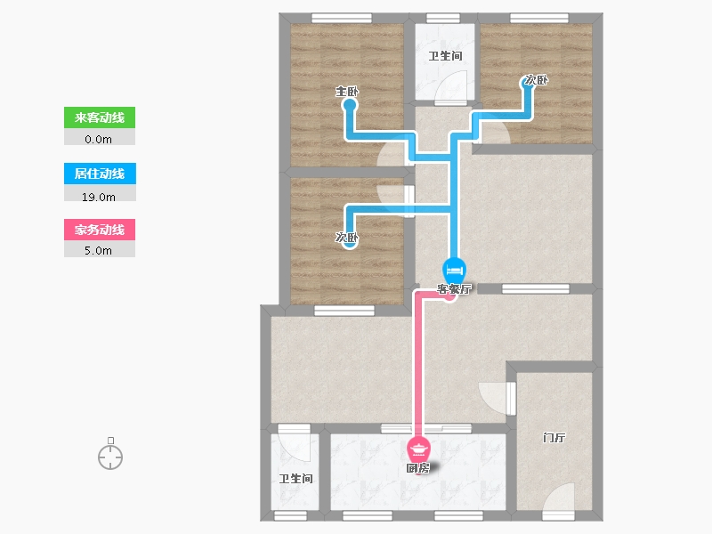 山西省-运城市-运城行署移民办家属院-80.00-户型库-动静线