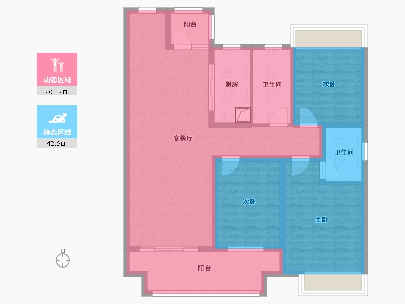 河南省-驻马店市-薄山府-100.00-户型库-动静分区