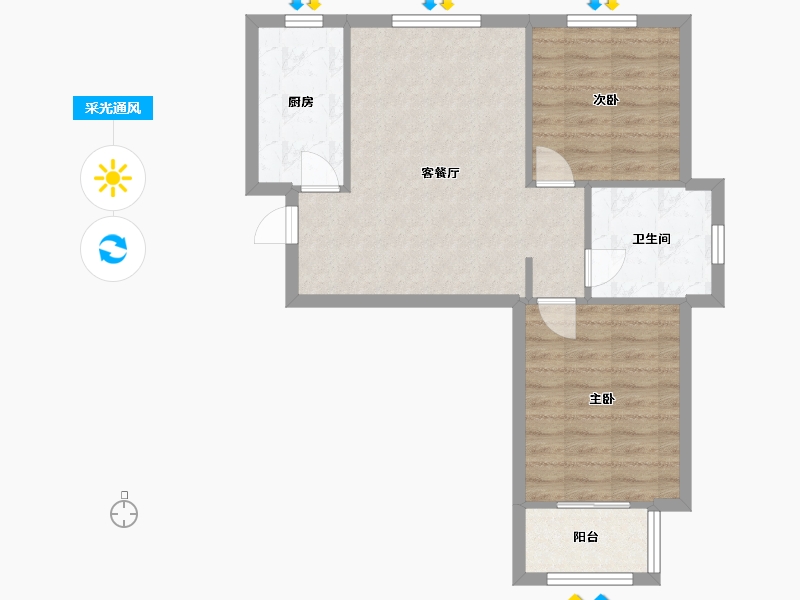 天津-天津市-景汇名园-68.00-户型库-采光通风