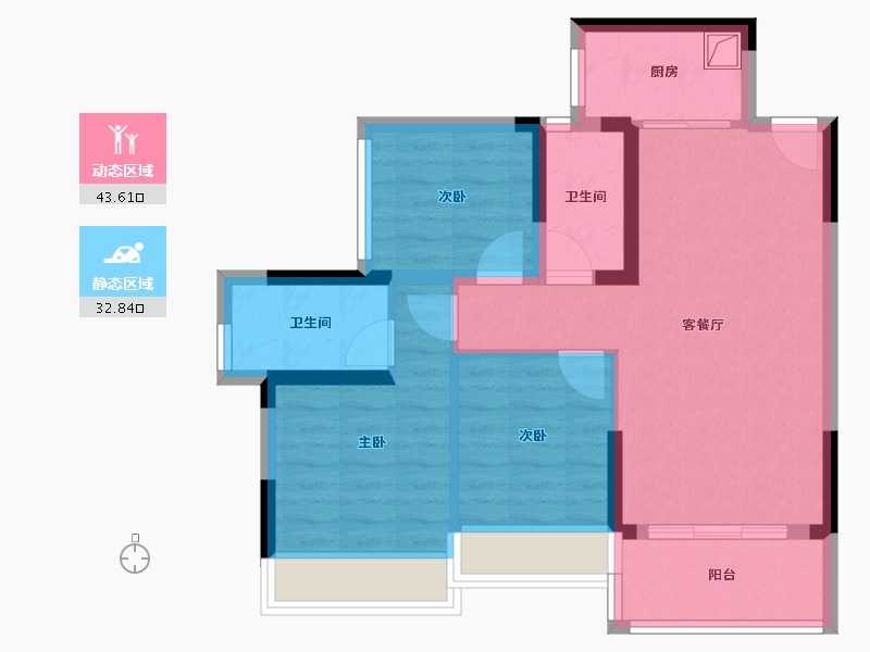 广东省-中山市-耀玥台-71.20-户型库-动静分区