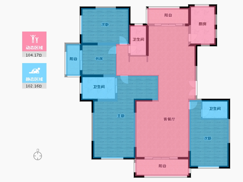 山西省-运城市-五洲观澜-190.13-户型库-动静分区