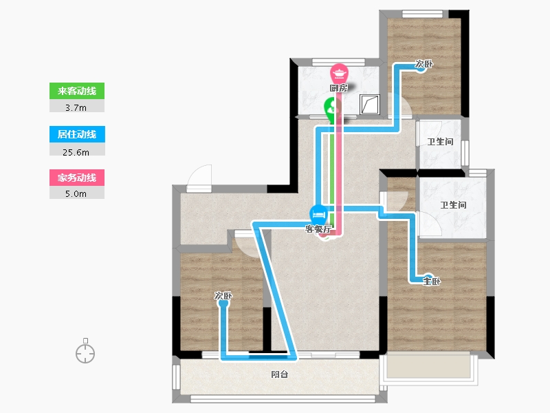 河北省-石家庄市-中国铁建西派江玥-89.20-户型库-动静线