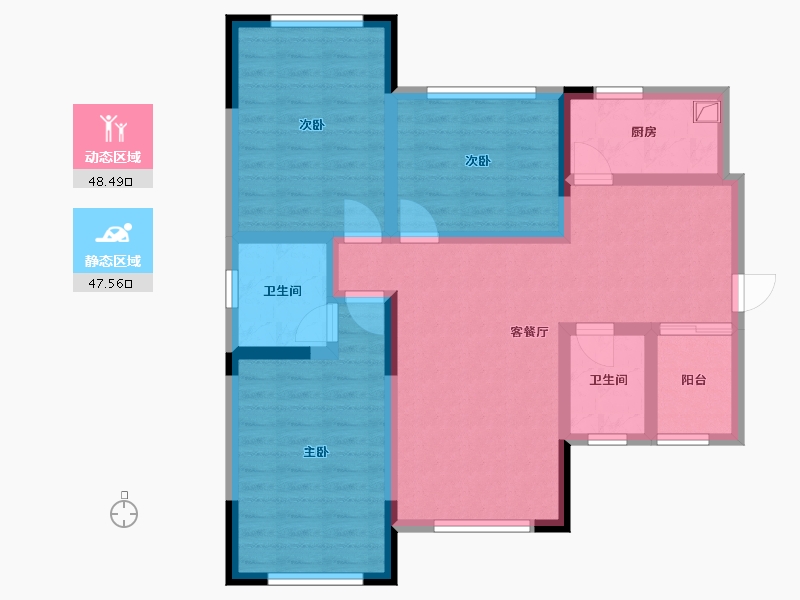 四川省-自贡市-创新城-102.25-户型库-动静分区