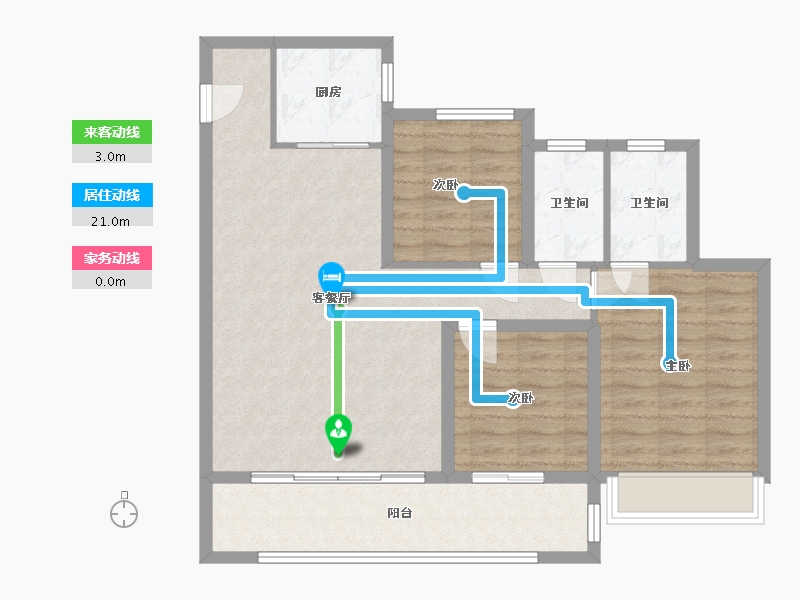 浙江省-温州市-中楠悦府-90.52-户型库-动静线