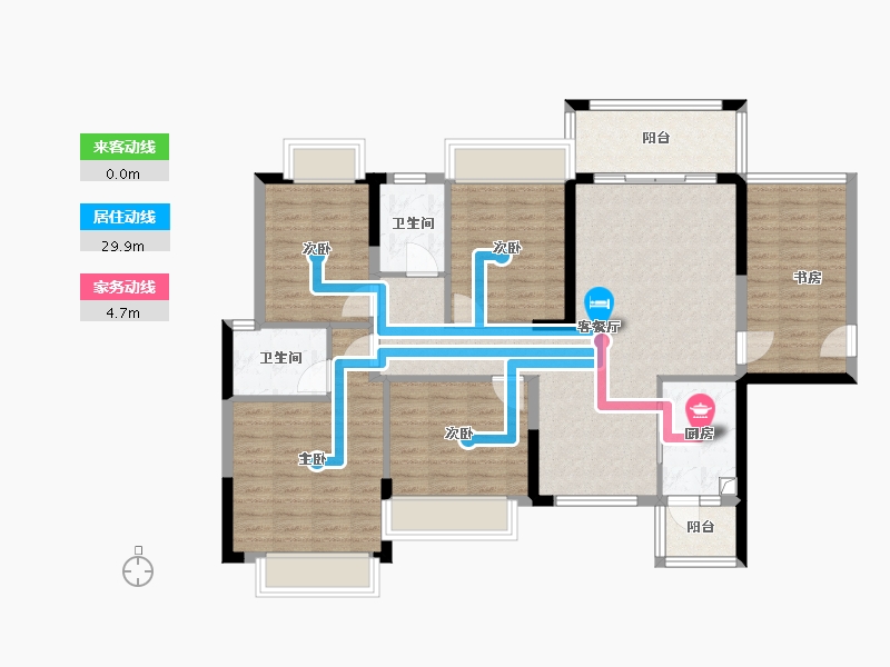 广东省-河源市-霸王花月亮湾-112.00-户型库-动静线