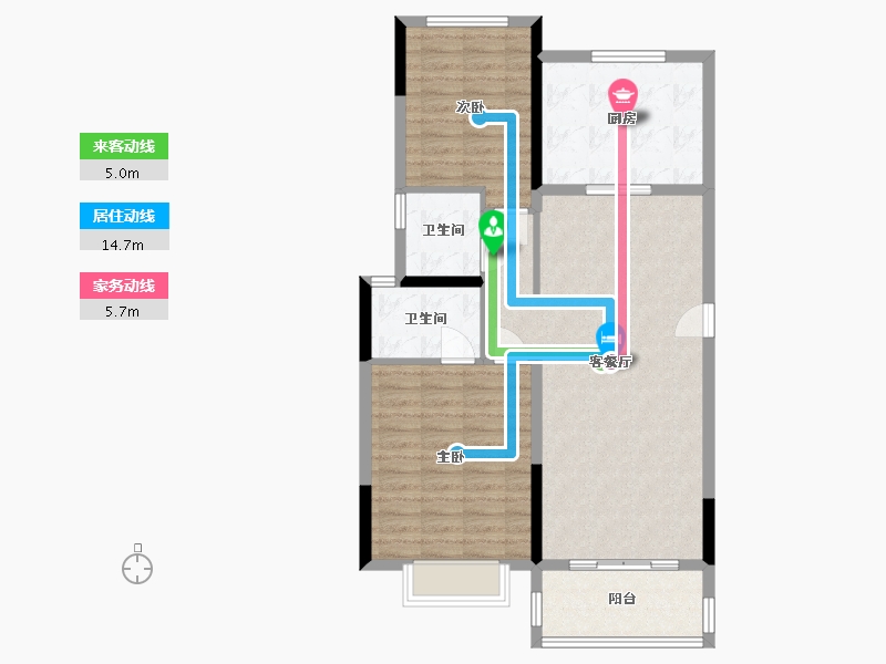 四川省-成都市-新城金樾世家-102.79-户型库-动静线