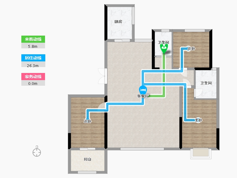 山东省-滨州市-建大壹号-135.24-户型库-动静线