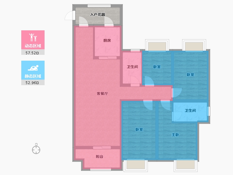 贵州省-黔南布依族苗族自治州-顺城御品-101.00-户型库-动静分区