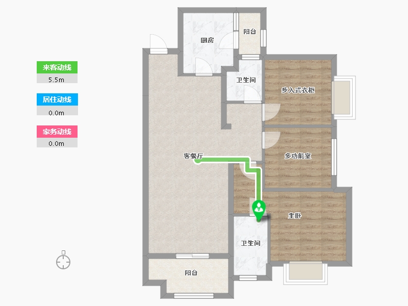 广东省-中山市-赢家公馆-86.32-户型库-动静线