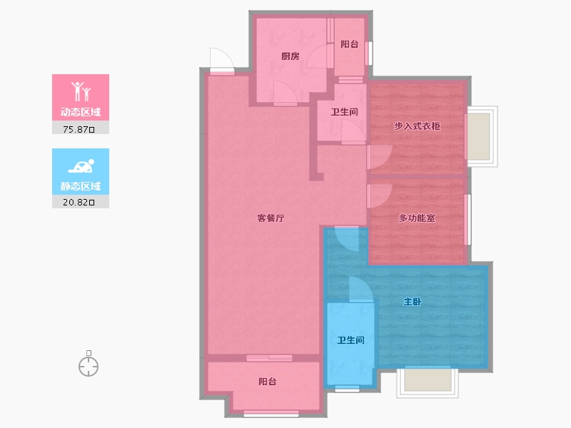 广东省-中山市-赢家公馆-86.32-户型库-动静分区