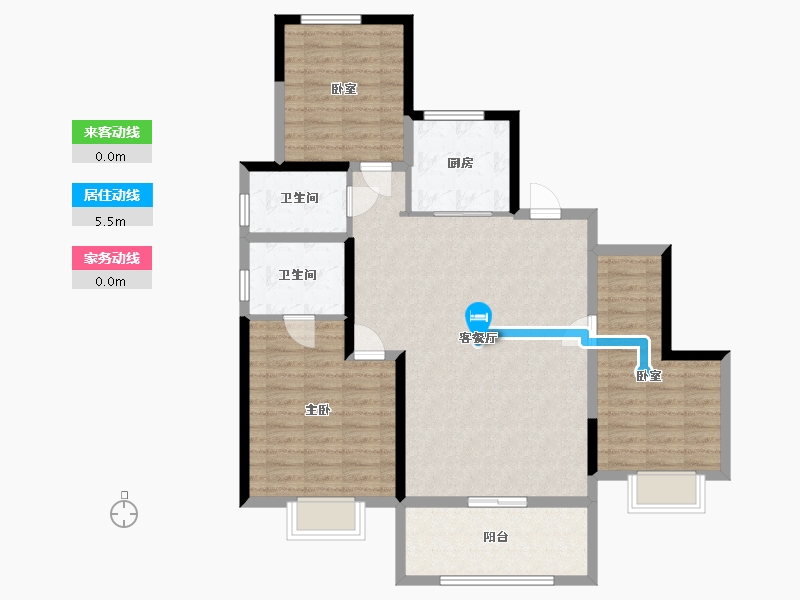 山西省-长治市-融汇中央城-104.00-户型库-动静线