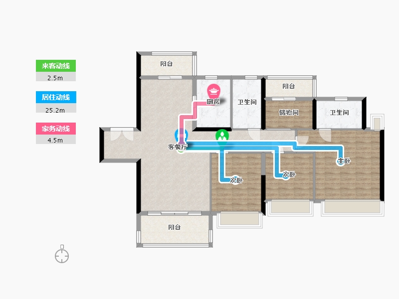 广东省-江门市-远洋天成-123.00-户型库-动静线