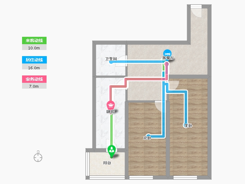 黑龙江省-哈尔滨市-状元府-64.80-户型库-动静线