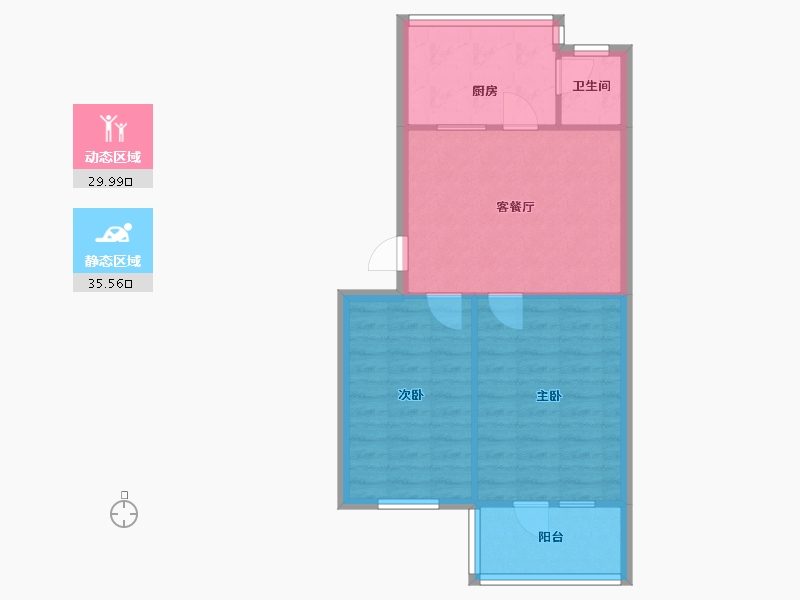 四川省-成都市-花郡佳园-60.00-户型库-动静分区