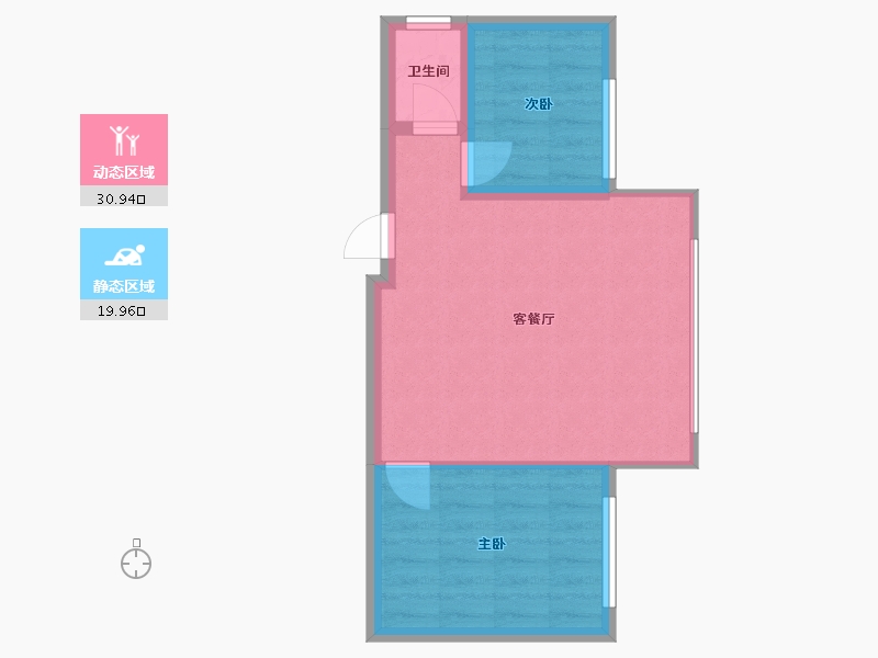 广西壮族自治区-河池市-俊蒙都安现代花园-70.00-户型库-动静分区