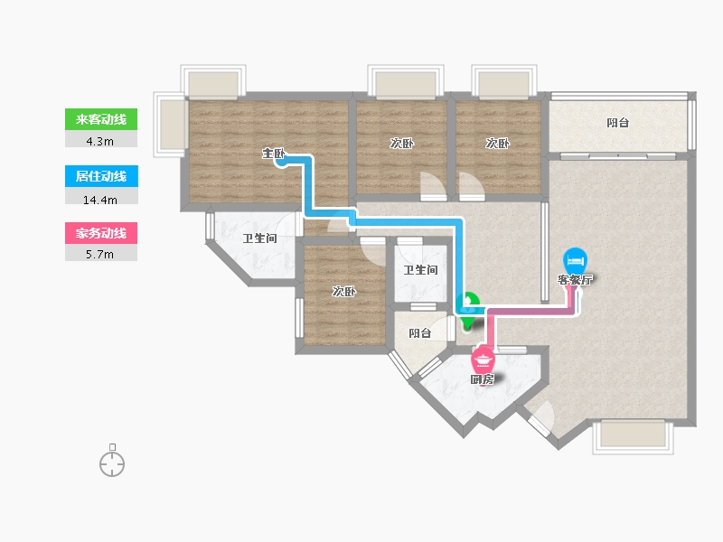 广东省-深圳市-风采轩-140.00-户型库-动静线