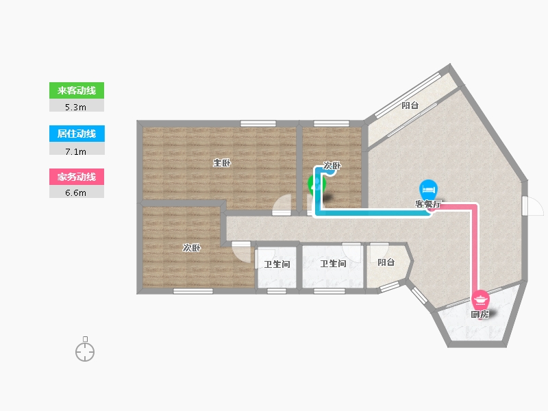 广东省-深圳市-赛格绿茵阁-109.27-户型库-动静线