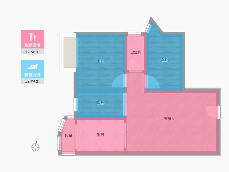 广东省-深圳市-彩云居-47.79-户型库-动静分区