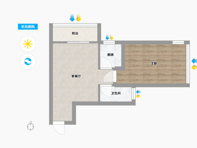 广东省-深圳市-绿洲丰和家园-34.58-户型库-采光通风