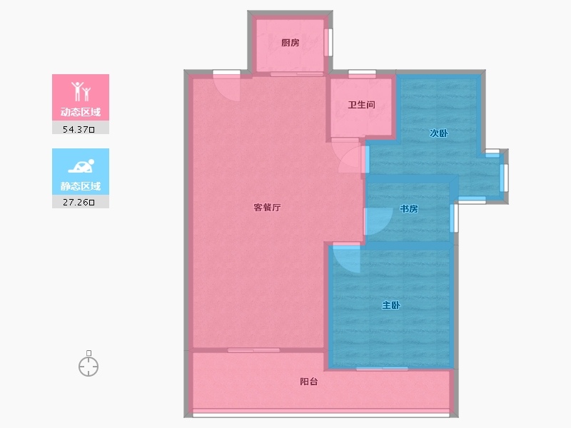 广东省-深圳市-风临左岸-73.17-户型库-动静分区