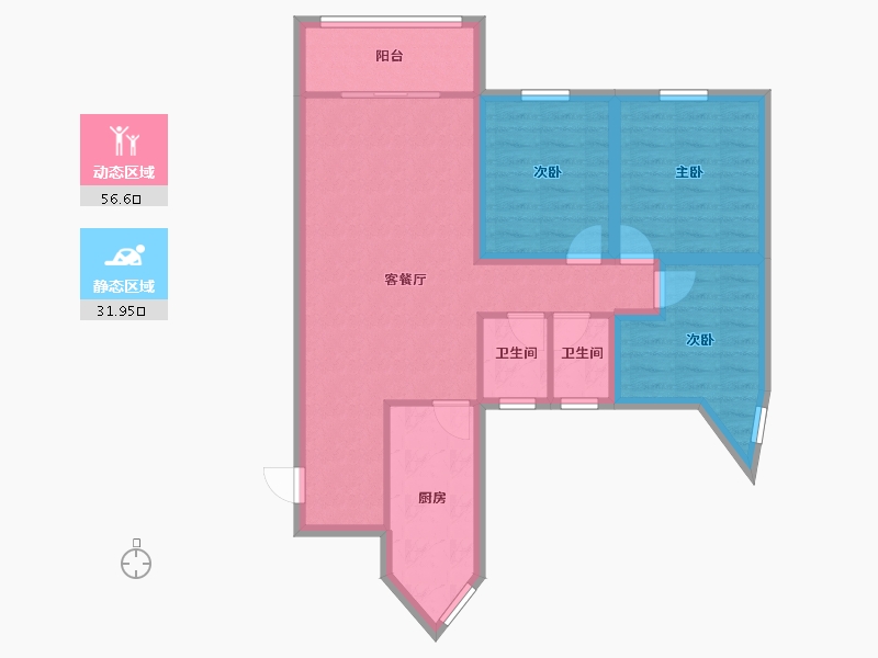 广东省-深圳市-瑞和园-78.52-户型库-动静分区