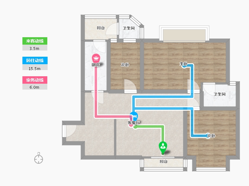 广东省-深圳市-皇福苑-73.18-户型库-动静线