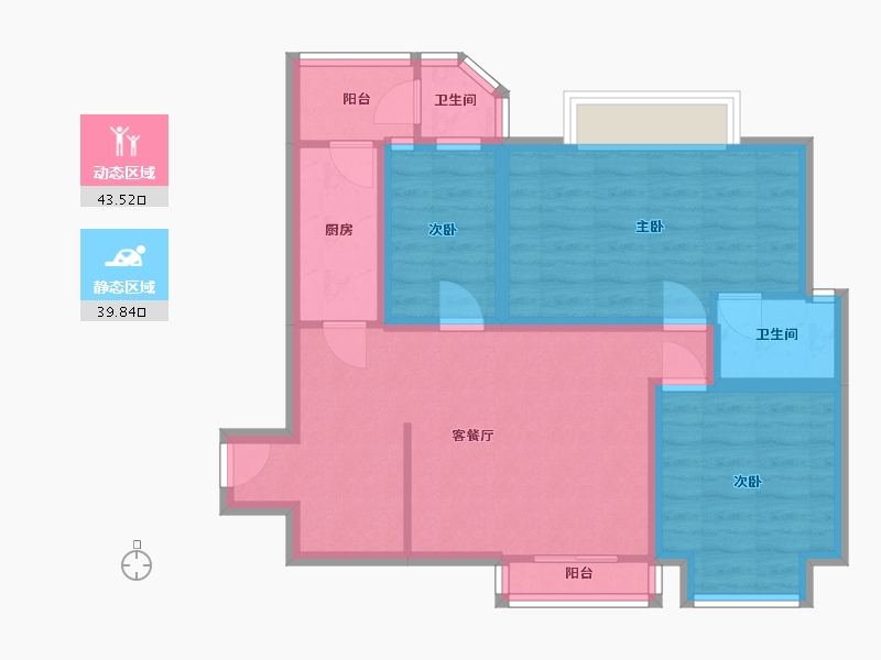 广东省-深圳市-皇福苑-73.18-户型库-动静分区