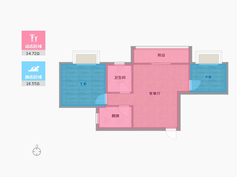 广东省-深圳市-中港城-45.18-户型库-动静分区