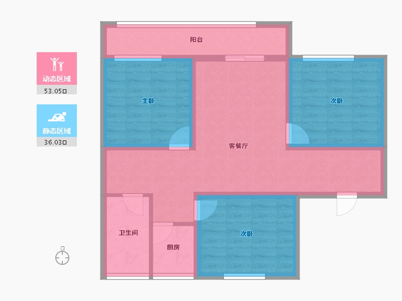 广东省-深圳市-怡和楼-78.32-户型库-动静分区