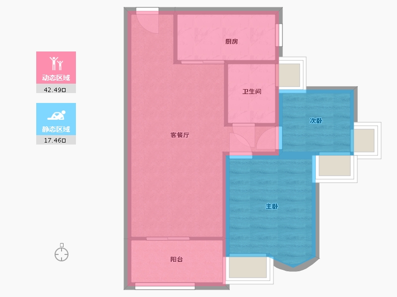 广东省-深圳市-金众香诗美林-53.41-户型库-动静分区