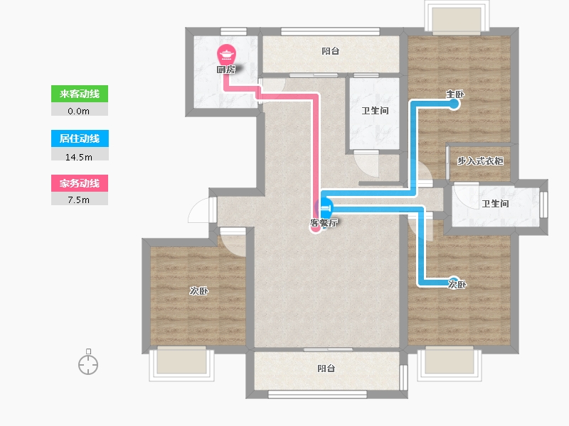 广东省-深圳市-裕林花园-91.59-户型库-动静线