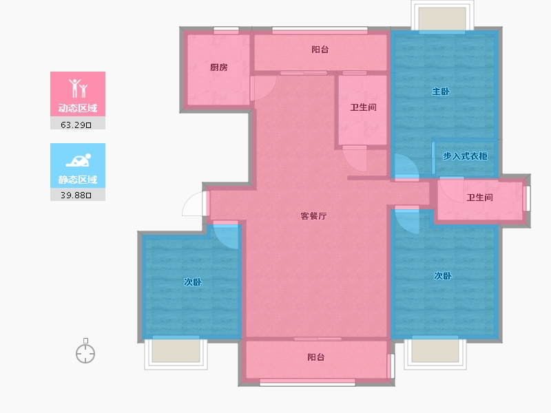 广东省-深圳市-裕林花园-91.59-户型库-动静分区