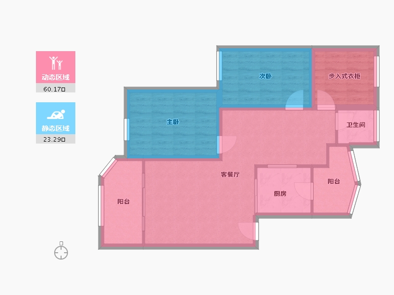 广东省-深圳市-福莲花园-74.44-户型库-动静分区