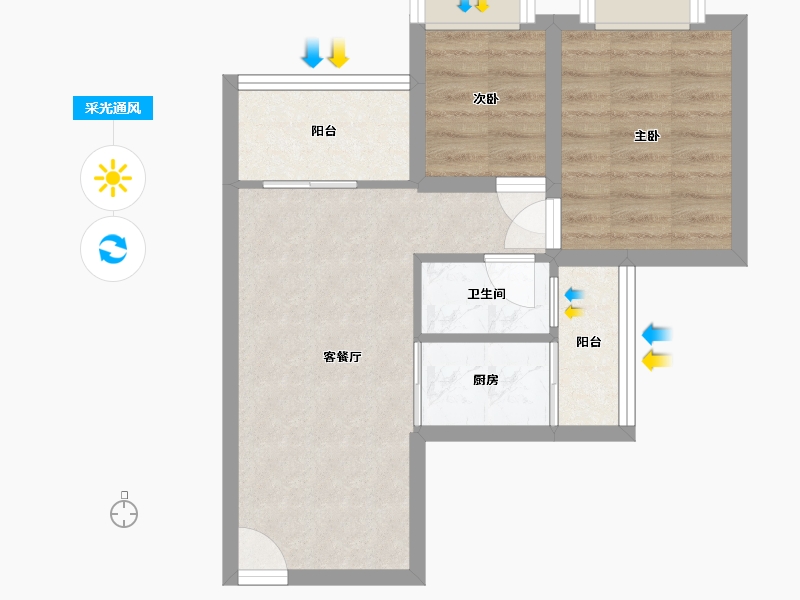 广东省-深圳市-阳光城市-45.31-户型库-采光通风