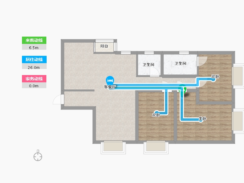 广东省-深圳市-宣嘉华庭-83.78-户型库-动静线