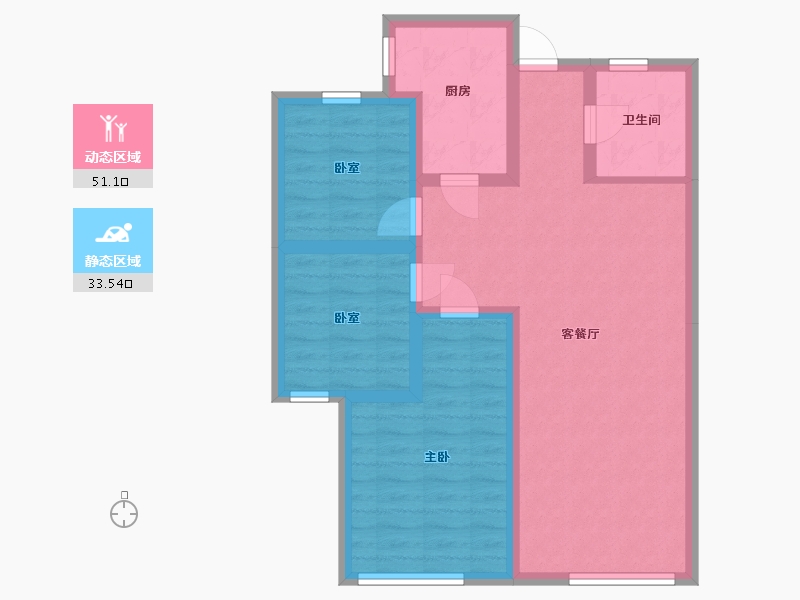 山东省-青岛市-华新园 宸府-100.00-户型库-动静分区