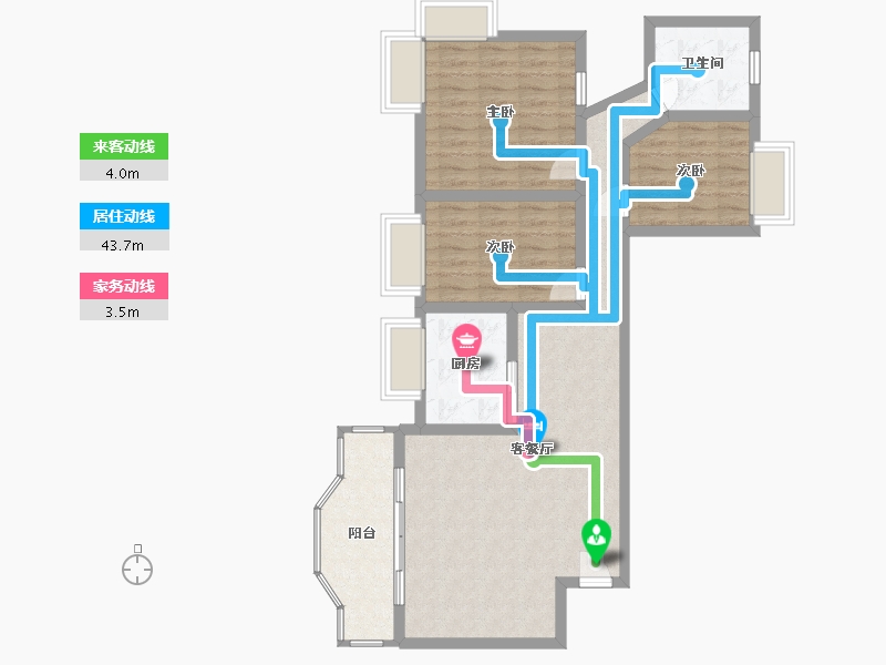 广东省-深圳市-宝瑞轩-83.92-户型库-动静线