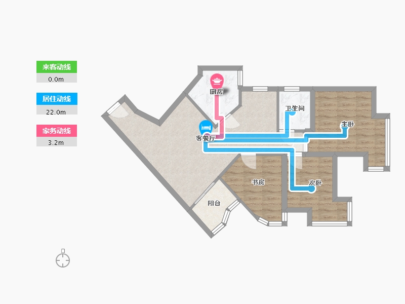 广东省-深圳市-骏皇名居-67.37-户型库-动静线