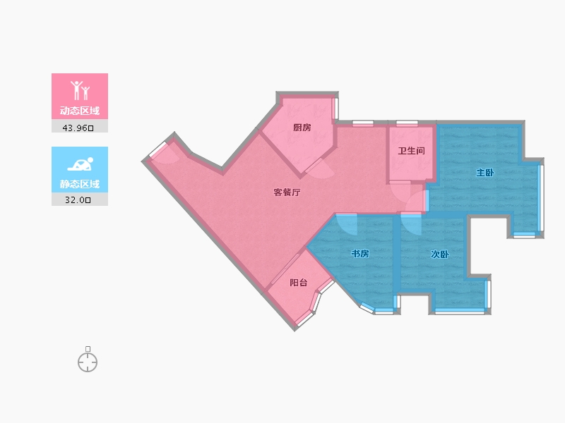 广东省-深圳市-骏皇名居-67.37-户型库-动静分区