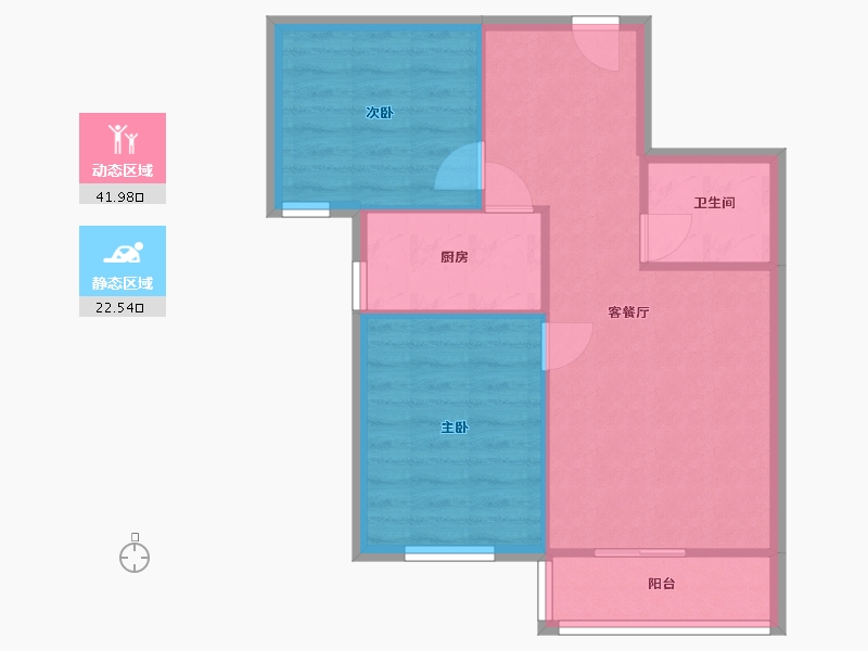 河南省-郑州市-豫景园-62.31-户型库-动静分区