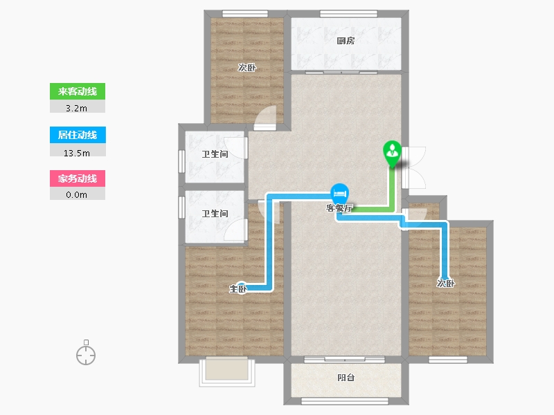 河北省-邢台市-东方御园-104.00-户型库-动静线