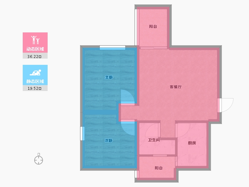 广东省-深圳市-东怡大厦-48.90-户型库-动静分区