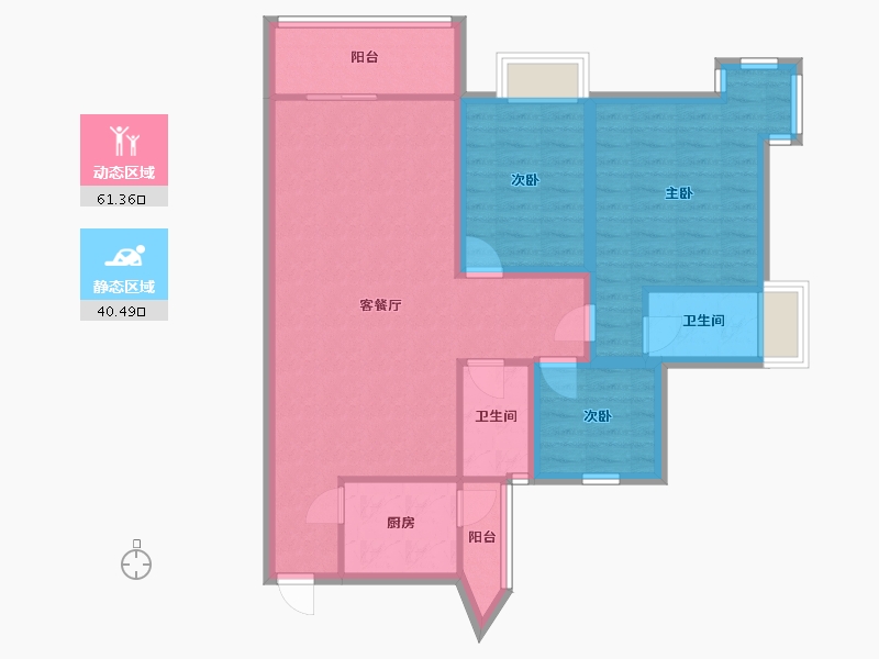 广东省-深圳市-天健阳光华苑-91.01-户型库-动静分区