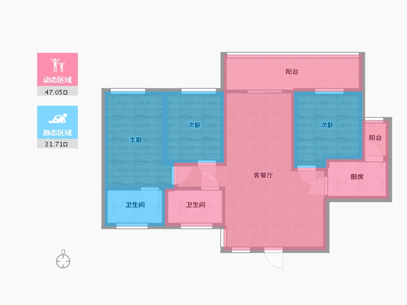 广东省-深圳市-景源华庭-68.73-户型库-动静分区