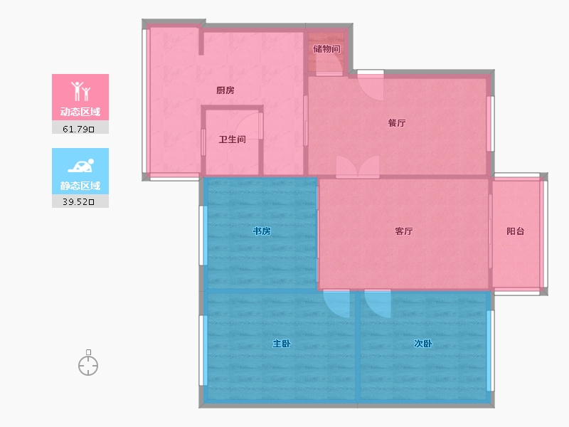 四川省-成都市-清江东路7号院-90.50-户型库-动静分区