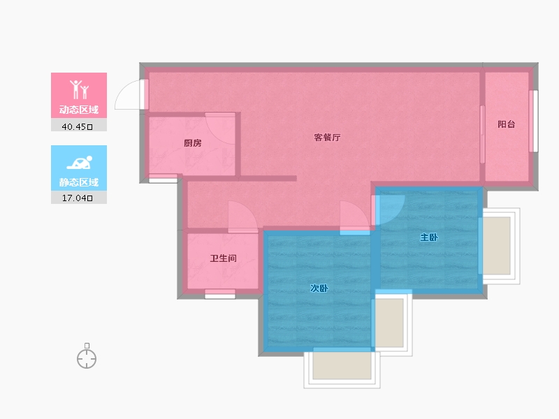 广东省-深圳市-皇庭彩园-50.60-户型库-动静分区