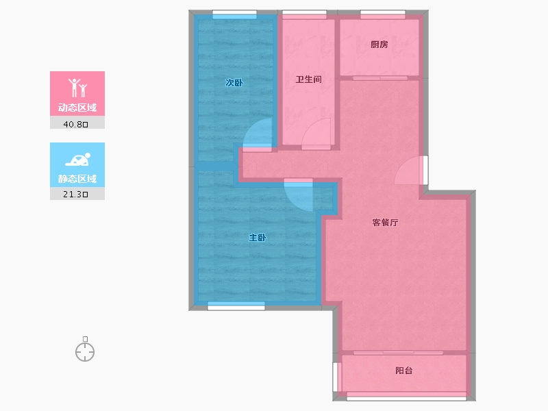 广东省-深圳市-锦林新居-54.69-户型库-动静分区