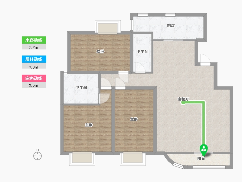 广东省-深圳市-福涛东园-111.92-户型库-动静线