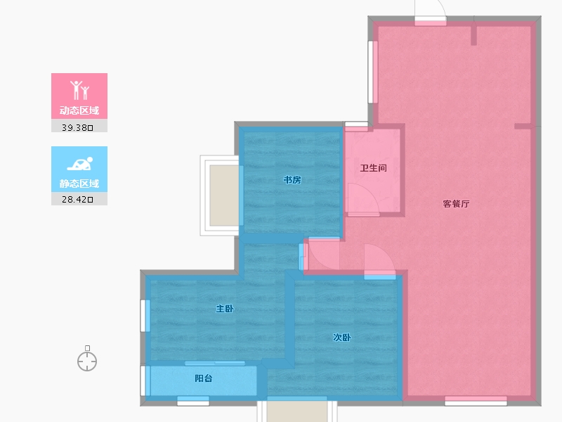 广东省-深圳市-中泰燕南名庭-60.06-户型库-动静分区